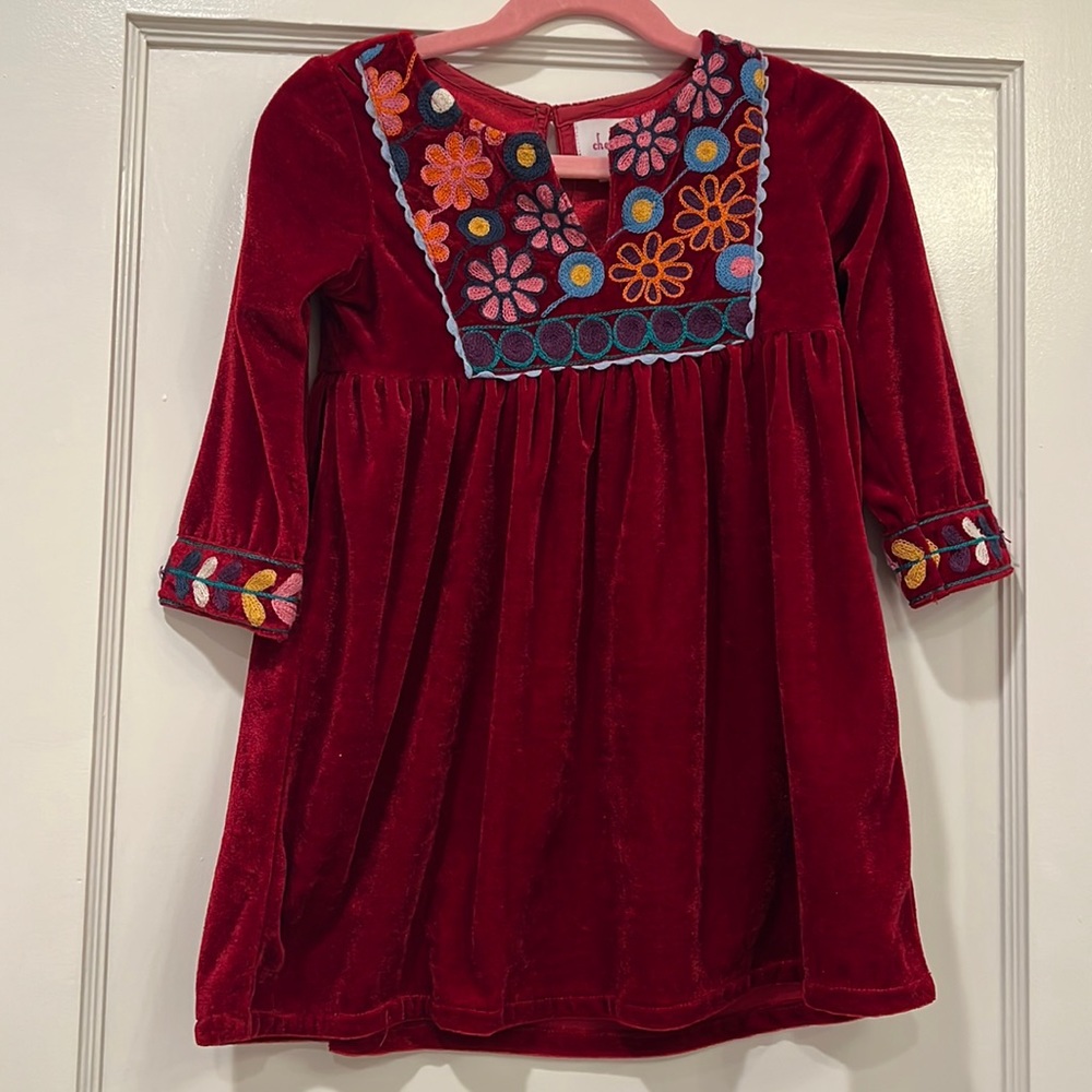 Cheeni Velvet Boho Dress 3T